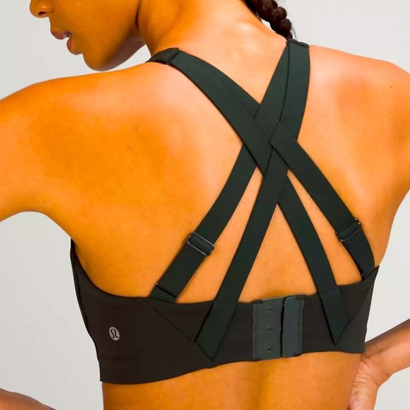 lululemon Energy bra high support black color size 40D Cross-Back Sports Bra NWT